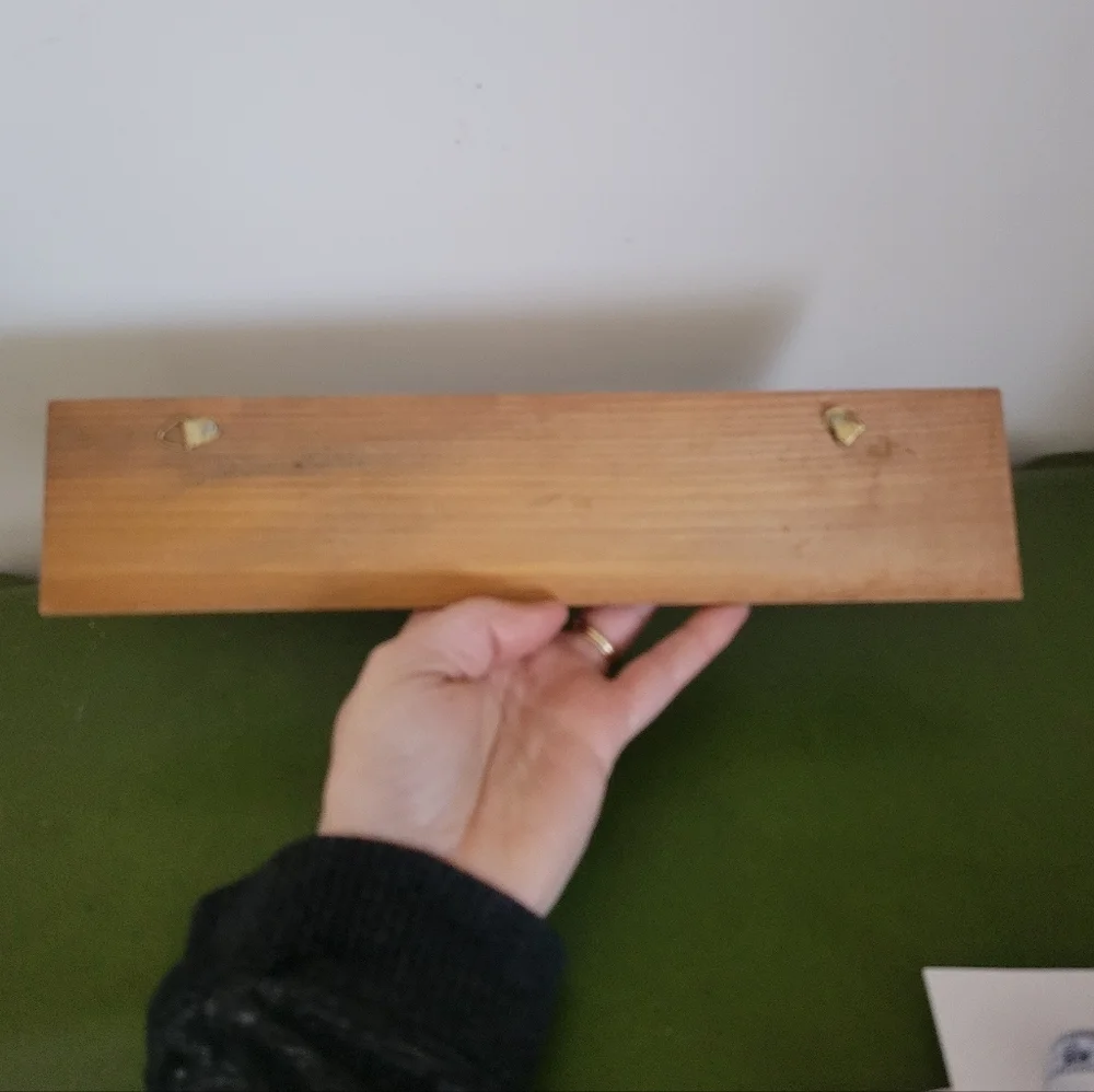 Red Apple Wooden Wall Hook Rack - Rustic Home Wall Decor